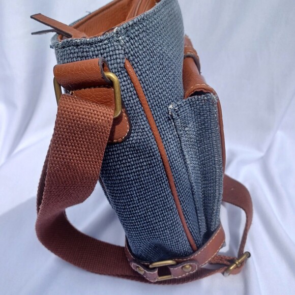 Blue Vintage 90's Style GAL purse BOHO - Picture 8 of 14